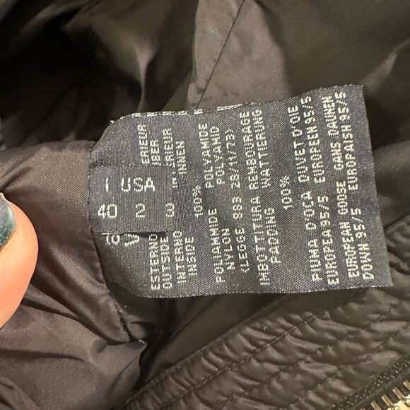 ADD Women's Icon 10 Coat Down Quilted Thigh Length Black Size 2 US 40 IT - Picture 8 of 11